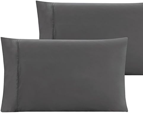 Maiihomelinens 4 Piece Pillow Cases Deluxe 2500 Series, Ultra Soft Egyptian Cotton Quality, Wrinkle, Fade and Stain Resistant King, Dark Grey 20"x40"