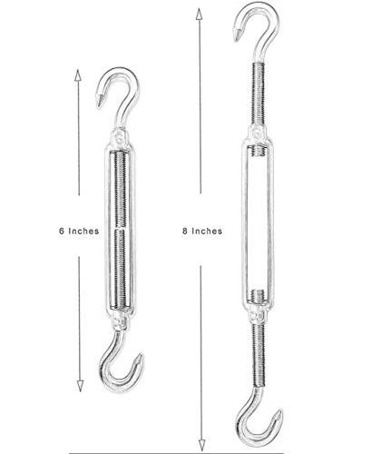 AXT SHADE Sonnensegel Hardware Kit 6" 316 Edelstahl für rechteckige und quadratische Sonnensegel Installation – Bild 5