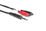 Hosa TRS-202 1/4" TRS to Dual RCA Insert Cable, 2 Meters
