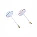 YKS 5.8GHz Circular Polarized Mushroom Antenna RP-SMA Female Plug RX/TX Set for RC 5.8G Transmitter and Receiver (Straight inner hole)