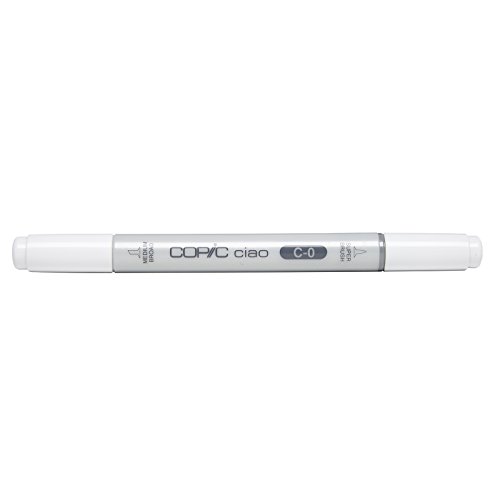 Copic Markers C0 Ciao with Replaceable Nib, Cool Gray, No.0