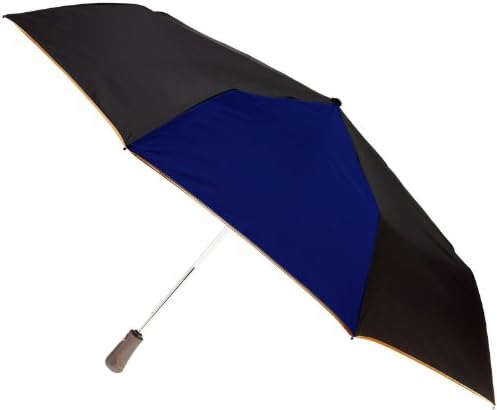 totesUnisex Titan Max-Strength Large Folding Umbrella, Blk/Blue