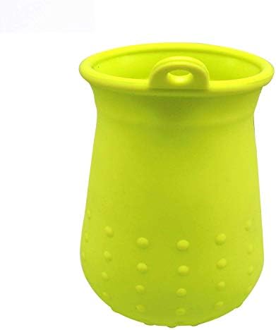 Petlogix 2-in-1 Portable Dog Paw Cleaner Cup Pet Foot Washer Scrubber with Silicone Massage Bristles Cleaning Brush for Pet Grooming (Small)