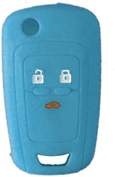 Nicky Turquoise Luminous in The Dark Protective Cover for Opel Chevrolet 2/3-Buttons Car Key Silicone Keys Protector