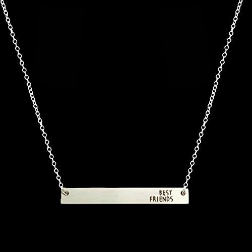 SILVER Stainless Steel Silver Gold Plated Colier Femme Tattoo Choker Chain Best Friend Simple Bar Necklace Women