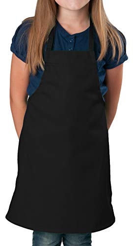 Black Kids Apron, Medium Bib