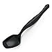 Choice Serving Spoons, Black, Heavy Duty and Disposable Plastic (Pack of 12 Spoons)