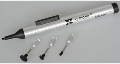 Xytronic Industries 1207 Vacuum Pen Tool Aluminum Body Includes 3 Tips