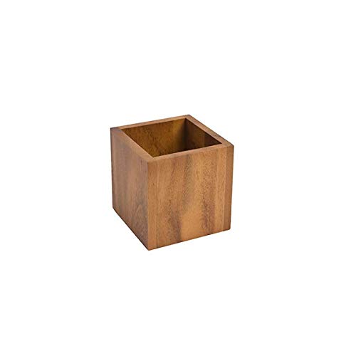 TandG Woodware EB907 Acacia Small Square Storage Box, 10cm x 10cm x 10cm