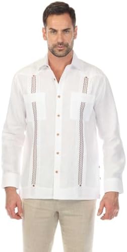 Amazon.com: Mojito Collection Men's 100% Linen Guayabera Shirt