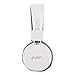 SODEE Folding Stereo Wired Headphones for Kids,Girls Headphones,Boys Headphone,in-line Microphone Remote Control Adjustable Over Ear Headphone Kids Headsets with Soft Earpads for Cellphones (White)