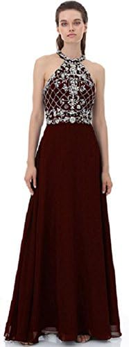 Luxury Sweet 16 Prom Queen Dress Crystal Beads Womens Birthday Party Dress Burgundy,US12