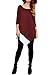 OEUVRE Women's Off Shoulder Solid Casual Blouse Stretch Tops Red 8
