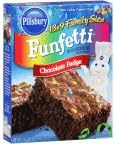 Pillsbury Family Size Funfetti Chocolate Fudge Brownie Mix 19.40OZ (Pack of 24)