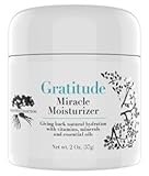 Gratitude Miracle Moisturizer Face Cream and Eye Cream by Bright Path, Anti-aging, Anti-Wrinkle, Vitamins, Antioxidants, Hyaluronic, Vitamin C, Essential Oils, Eye Puffiness, Dark Circles, 2oz Jar