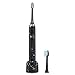 Ovonni Sonic Electric Toothbrush with 2 Replacement Heads, Rechargeable and IPX7 Waterproof Toothbrush with 5 Optional Modes and Travel Case Black