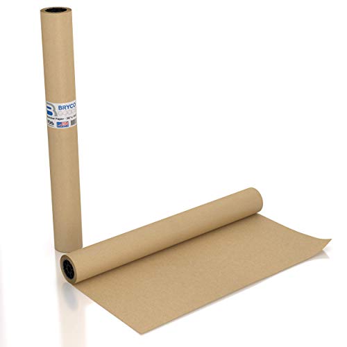 Large Brown Kraft Paper Roll - 36