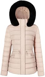 BodiLove Women's Winter Quilted Puffer Short Coat