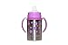 organicKidz Baby Grows Up Stainless Steel Bottle Set, Lavender Dots, 9 Ounce