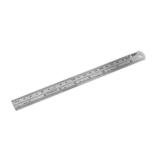 Tulead Stainless Steel Rulers Kit Dual Metric Ruler 6",8",12",16" Engineering Ruler for School,Office,Architecture