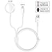 2 in 1 Wireless Charger for Apple Watch Charger & Phone 5ft/1.5m Charging Cable Compatible with for Apple Watch Series 4/3/2/1 Not For 5 & iPhone 11/XR/XS/XSMax/X/8/8Plus/iPad4/Air/Mini iWatch Charger