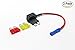 Uriveusa 12V Car Add-A-Circuit Fuse TAP Adapter Fuse Holder 10A, 20A Fuse [Upgraded High Quality Fuses] - (2 Pack) (ATO Fuse(Regular))