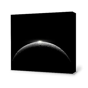 Canvas Wall Art for Living Room,Bedroom Home Artwork Paintings Charming Moon Ready to Hang - 12x12 inches