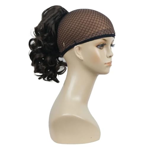 Ponytailtail Synthetic Clip In Claw Ponytailtail Hair Extension Synthetic Hairpiec 6 Chestnut Brown