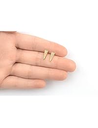 Benevolence LA Daga Stud arete opal 14 K dorado color blanco opal de mujer inoxidable par