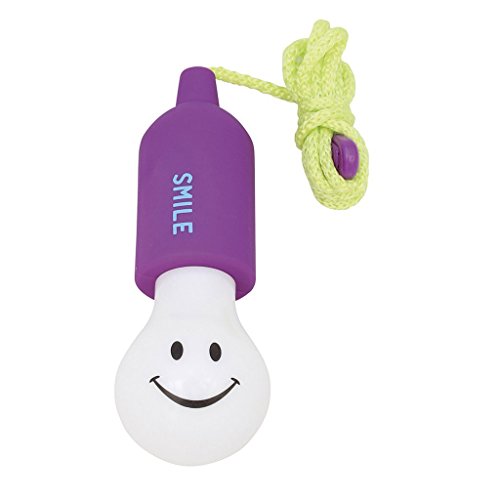 Time Concept SMiLE Soft LED Rope Lamp - Purple - Hanging Lamp, Battery-Operated 