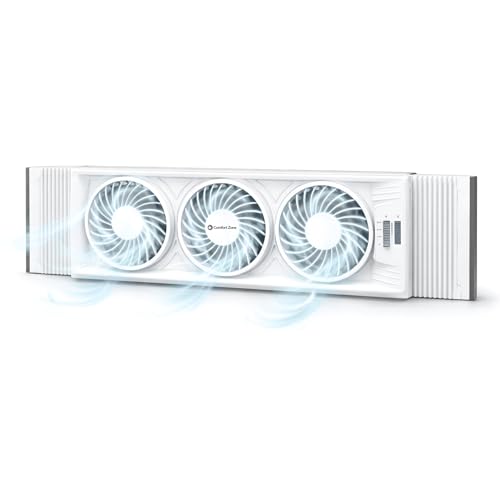 Comfort Zone Triple Window Fan