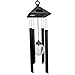 AceList Wind Chime Changing Color Solar Lights Garden Outdoor Decoration Crackle Glass Globe Metal