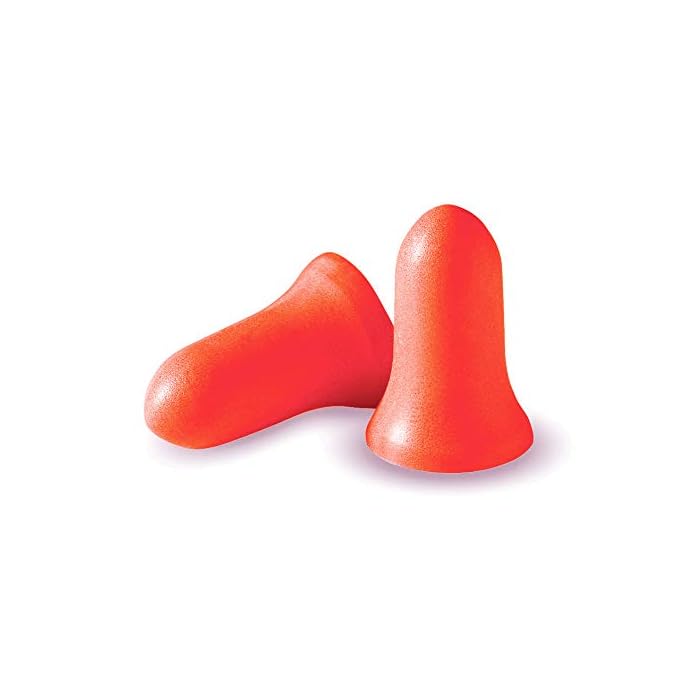 Howard Leight by Honeywell Maximum Corded Disposable Foam Earplugs, 100 Pairs Orange