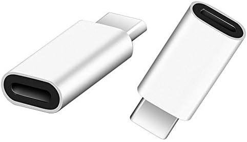Type C Adapter,iOS (Female) to USB C (Male) Adapter, Support Fast Charging and Data Transmission,Compatible with Samsung Galaxy S9 / S9+ / S8/Note9 and More [2 Pack](Silver)