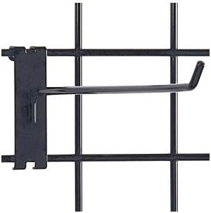 Box of 100 New Retails Gridwall Hook 12" Long - 1/4" Wire - Black