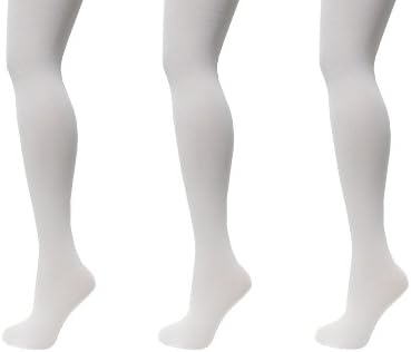 JAVEL Women's 3 Pack 70 Denier Opaque Tights in White