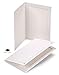 Cardboard Photo Folder 5x7 (10 Pack) - White Card Folder with Nice Silver Design- Great for Wedding Pictures, Baby, Graduation, Friends and Many More!
