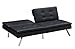 DHP Chelsea Convertible Splitback Futon Couch with, multifunctional - Black