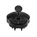 Ethradia Scalp Massager, Hair Shower Brush, Siliscrub Shampoo Brush, Hair Scalp Brush, Hair Products with Soft Silicon Brush Head for Women/Men/Childs/Pets (Black)