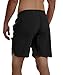 TBMPOY Men's 7'' Quick Dry Active Running Workout Shorts with Mesh Liner Zip Pockets