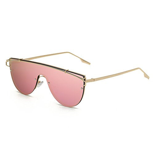 mirrored flat top sunglasses