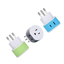 OREI Brazil Travel Plug Adapter with 2 USA Inputs
