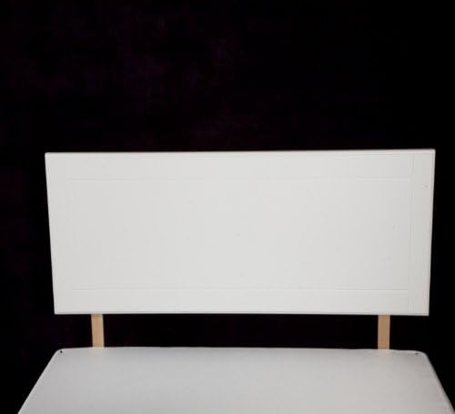 4' Small Double Wooden Headboard - White