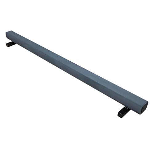 The Beam Store 8-Feet Low Profile Suede Balance Beam (Grey) Made in USA