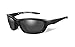Wiley X Brick Sunglasses, ANSI Z87 Safety Glasses for Men and Women, UV Eye Protection for Shooting, Fishing, Biking, and Extreme Sports, Matte Black Frames Smoke Grey Lenses
