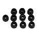 5 Pair Small Black Silicone Replacement Earbud Tips for Audio-Technica Skullcandy Monster Sony Ultimate Ears Sharp Sennheiser Plantronics TDK Phillips Panasonic Denon Griffin JVC