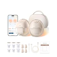 eufy Security Breast Pump S1 Pro, Heated Wearable, Slim Hands-Free with Industry-Leading HeatFlow Tech, Wireless Charging Case, App-Controlled OptiRhythm, Hospital-Grade Suction, in-Bra Use