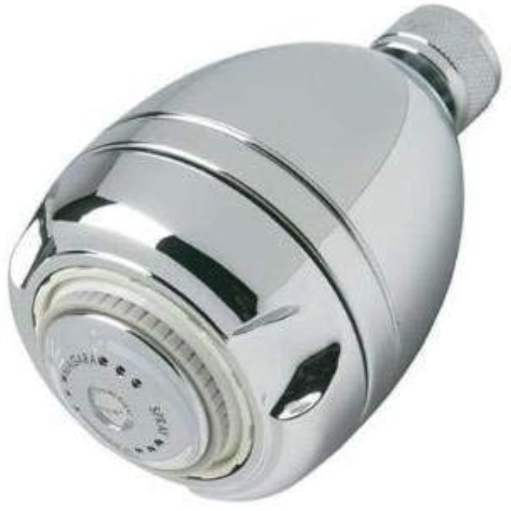 Low Flow Chrome Showerhead Control Restrictor Massage Shower Head Valve