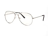 Gravity Shades Gold Frame Clear Lens Aviator w/ microfiber