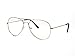 Gravity Shades Clear Lens Aviator Sunglasses, Gold
